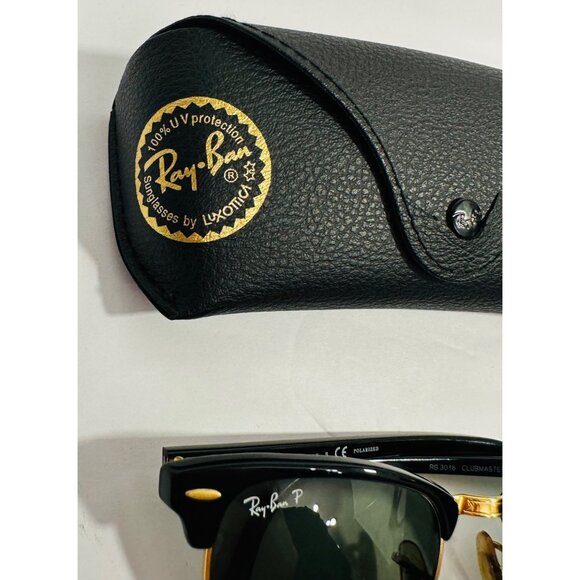 Ray-Ban Clubmaster RB 3016 Classic Polarized Sunglasses Italy W/Case & Cleaning - Picture 8 of 16